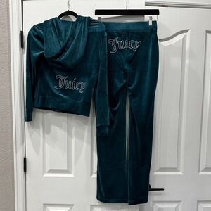 Juicy Couture Turquoise Velour Tracksuit